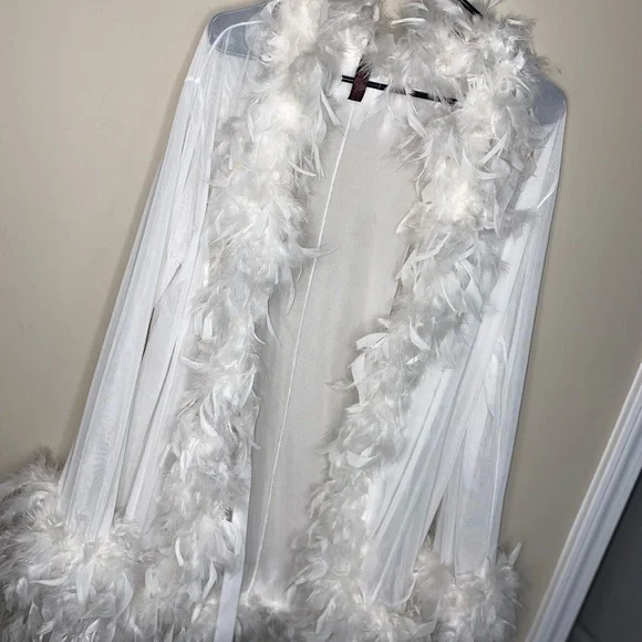Fur Mesh Robe - Picture 3 of 5